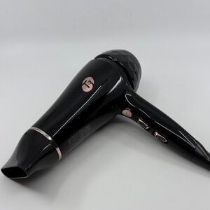 T3 Black Hair Dryer with Rose Gold Highlights